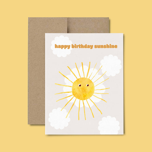 Birthday Sunshine Card by Rhubarb Rodeo