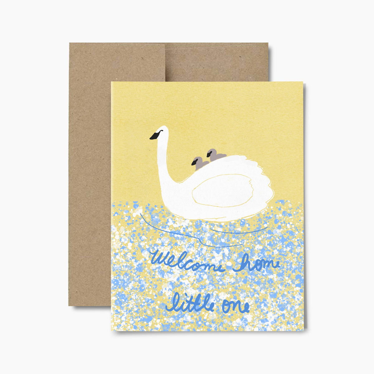 Baby Swan Card by Rhubarb Rodeo