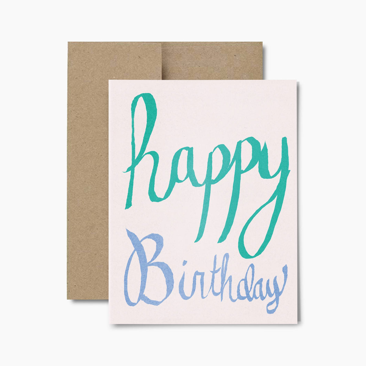Script Birthday Card by Rhubarb Rodeo