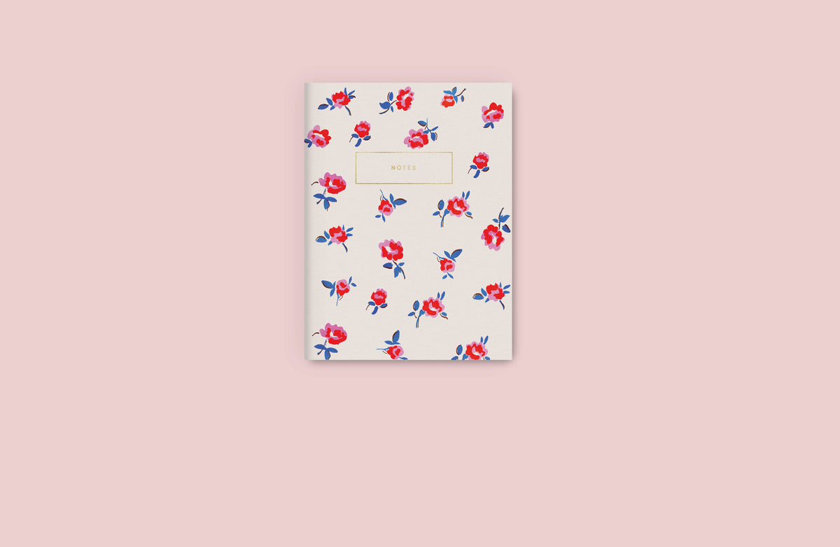 Mini Notebook Rhubarb Rose by Rhubarb Rodeo