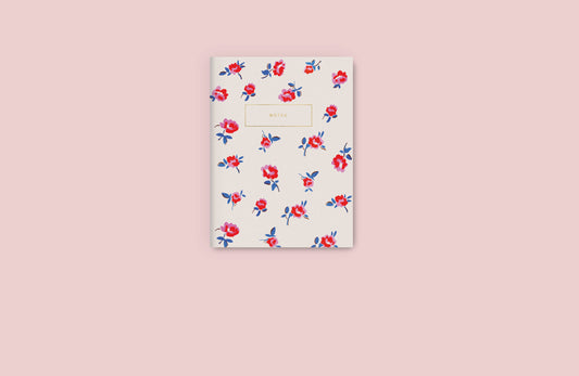 Mini Notebook Rhubarb Rose by Rhubarb Rodeo