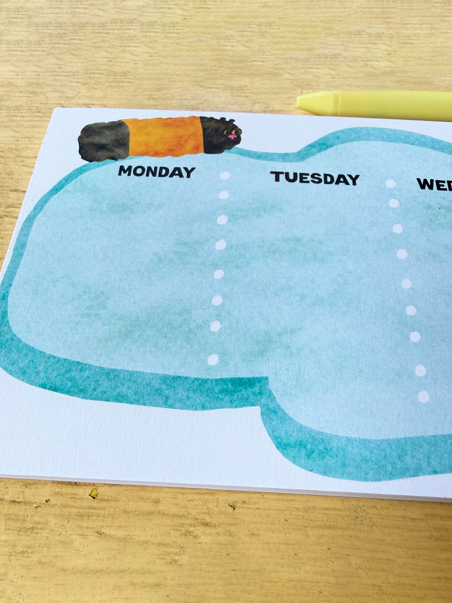 Wooly Bear Tear-Off Weekly Calendar