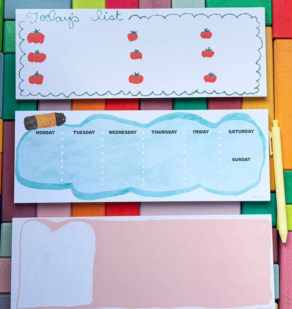 Tomato List Tear-Off Notepad