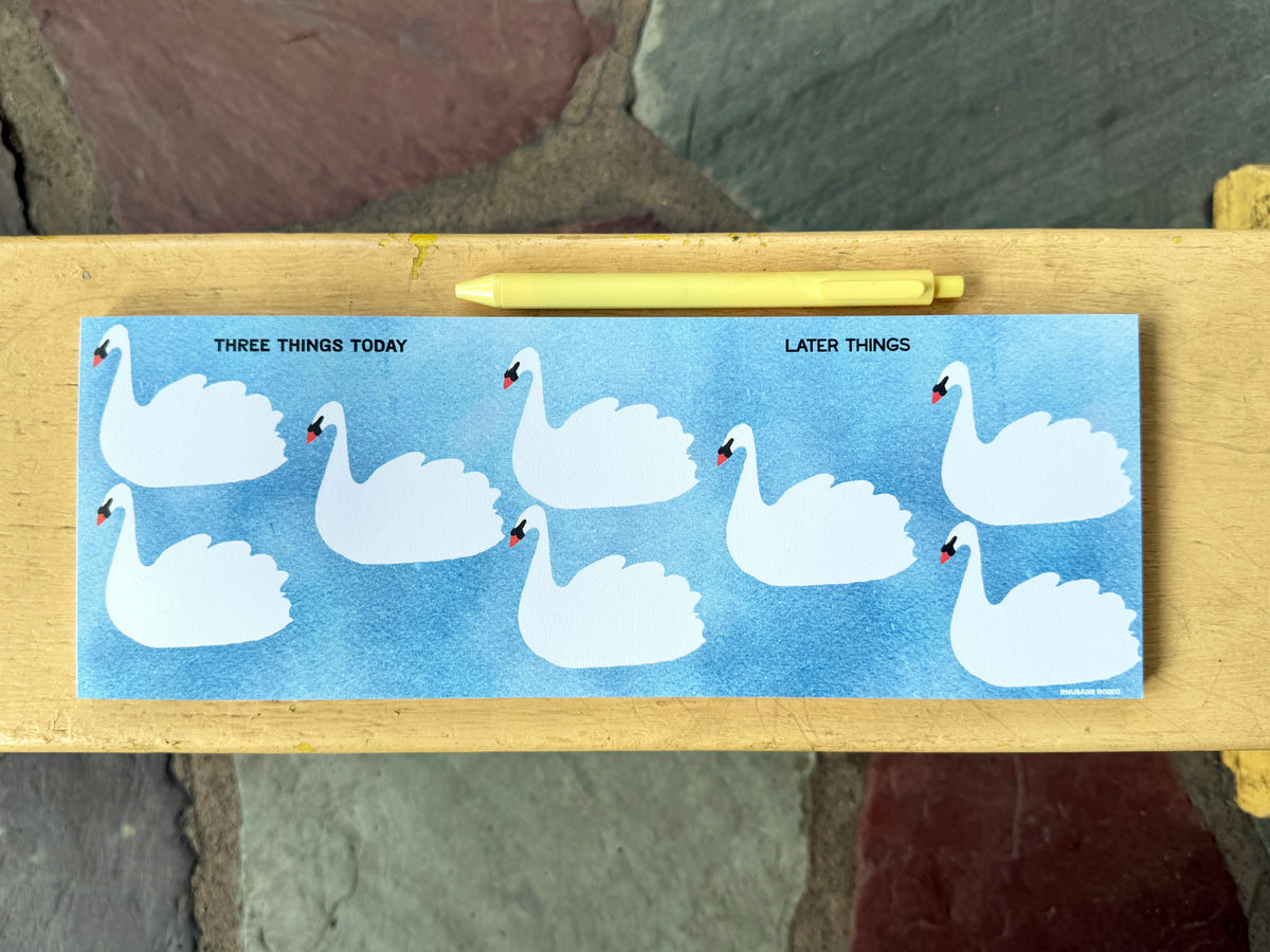 Swans Tear-Off Notepad