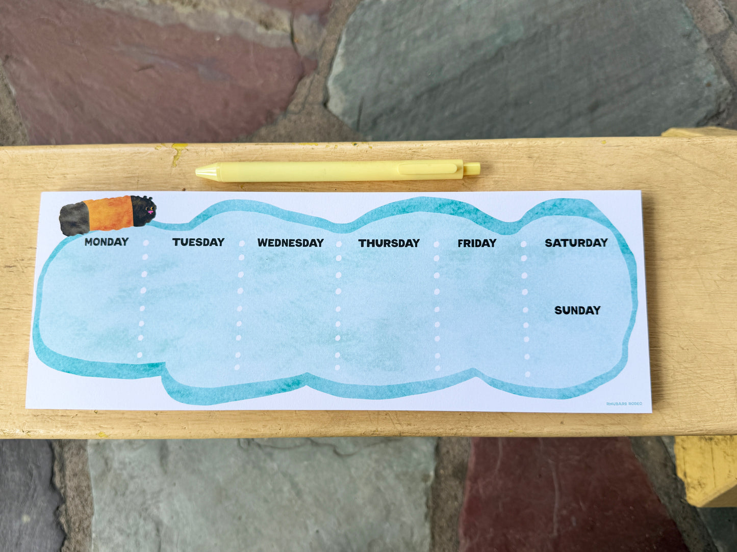 Wooly Bear Tear-Off Weekly Calendar