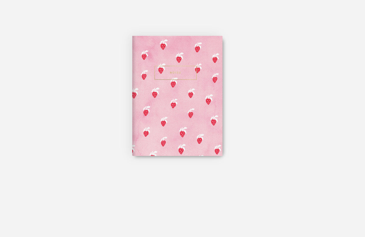Mini Notebook Strawbs by Rhubarb Rodeo