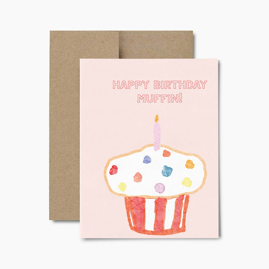 Birthday Muffin Card by Rhubarb Rodeo