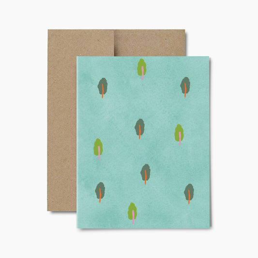 Blank Rhubarb Greeting Card by Rhubarb Rodeo